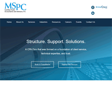 Tablet Screenshot of mspc-cpa.com